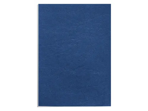 Voorblad Fellowes A4 lederlook royal blauw 100stuks