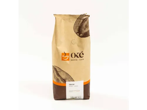 OKE Koffie Koffiebonen Decafiné zak van 1 kg