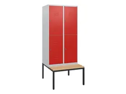 Dubbeldekse dekenkist,HxBxD 1950x800x815mm,2x2vak.,vak B 400mm