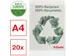 L-map 100 % gerecycleerd transparant 20 stuks