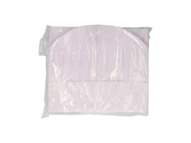 Koksmuts Grande Lux non woven viscose Wit 25cm geperf. kroon 50 stuks