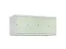 opzetkast,v. locker,4vak.,vak B 300mm,HxBxD 500x1200x500mm