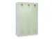 locker voor scheiding van kleding,HxBxD 1850x1200x500mm,3vak