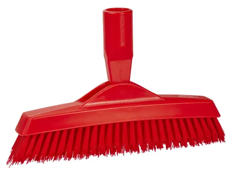 Hygiene 7040-4 voegenborstel steelmodel extra hard rood 225mm