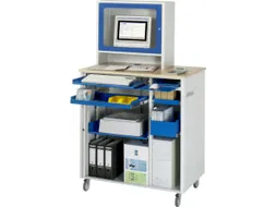 pc-kast,HxBxD 1810x1030x660mm,monitorvak,toetsenbord-/muisblad