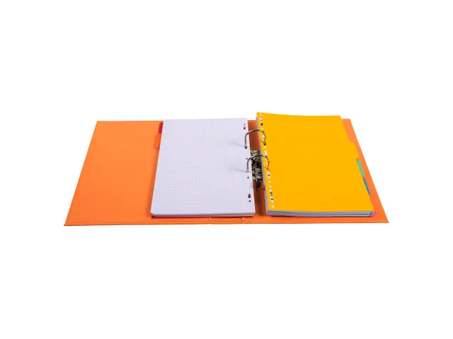 Classeur à levier PVC A4 dos de 70mm. - Orange