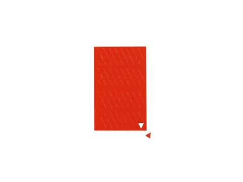 Symboles magnétiques Triangle 1x1cm 180 pièces Rouge