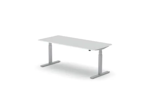 Elektrisch ihv bureau,HxBxD 650-1310x1800x800mm,blad wit