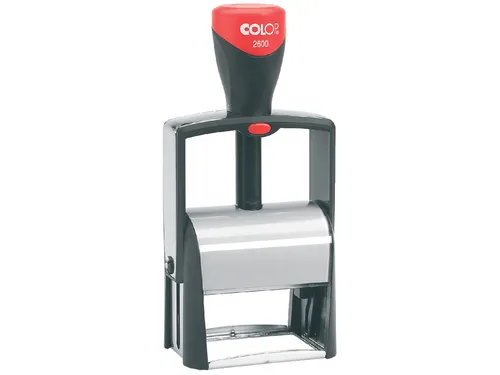 Tekststempel Colop 2600 +bon 8regels 58x37mm zwart
