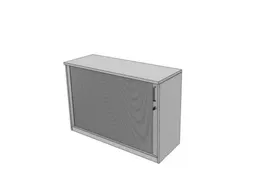 jaloeziedeurkast,HxBxD 825x1200x445mm,1xhouten vloer,MP-lichtgrijs