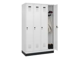 locker,HxBxD 1950x1200x500mm,4vak,vak B 300mm,draaigrendel,sokkel