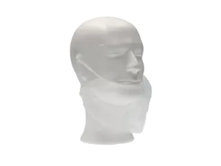 PP non woven baardmasker wit met 2 elastiek één maat 1000 Stuks - 3