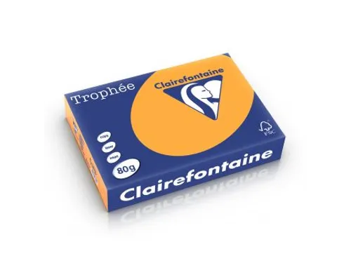 Trophée Pastel gekleurd papier A4 80 gram 500vel Oranje