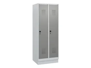 schoollocker,HxBxD 1630x600x500mm,2vak,vak B 300mm,draaigrendel,sokkel - 2