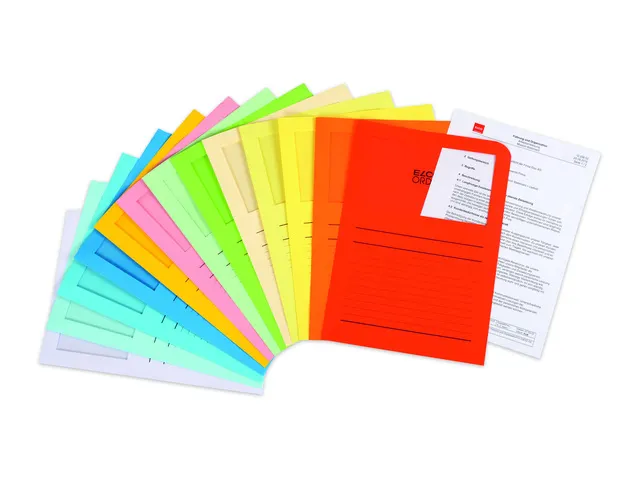 Classico L-map met venster A4 assorti 100 stuks