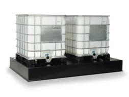 Opvangbak Hdpe Bxdxh 1270x1270x295mm V. 4x220l Pe Plaat Geperf. 225l