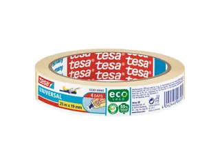 Afplaktape tesa Economy 25mx19mm geel - 1