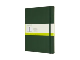 Notitieboek Moleskine XL 190x250mm blanco hard cover myrtle green - 1