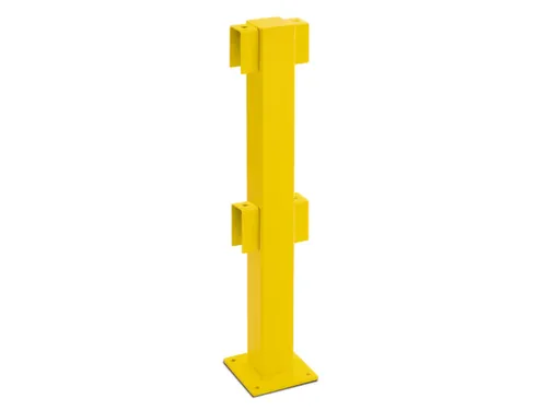 Middenpaal Voor Beschermheksysteem Binnenshuis 1000x100x100mm Geel