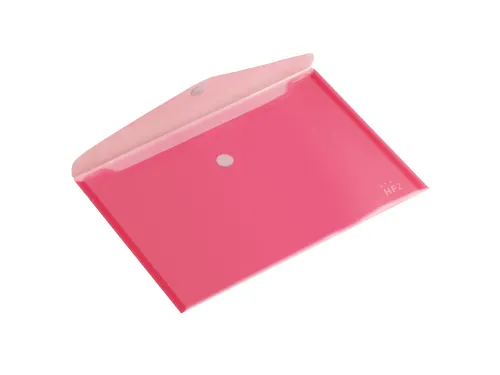 Enveloptas HF2 A5 250x180mm dwars transparant rood