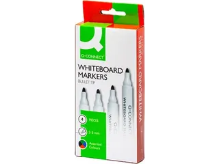 Whiteboardmarker, In Geassorteerde Kleuren, Doosje Van 4 Stuks - 4