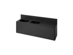 Bica Basic 911 Wandafvalscheidingsunit 3x20 liter Antraciet
