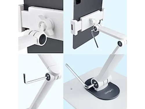 Verstelbare Tablet Houder voor Bureau wit