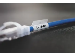 Labeltape Dymo XTL kabelwikkel 21mm zwart op wit - 3