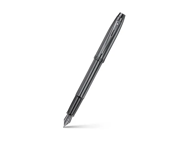 Vulpen Sheaffer 100 E9375 M Ionic Shiny dark grey gunmetal
