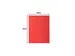 50 dossiermappen met 1 klep ROCK''S 220 24x32cm Rood