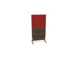scheidingswand,v. kantoor-scheidingswand,NV bruin hickory,BN4011-rood