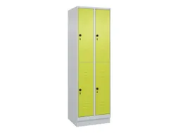 dubbeldekse locker,HxBxD 1950x600x500mm,2x2vak.,vak B 300mm