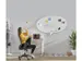 Whiteboard Rocada Skinshape Talk 75x115cm wit gelakt