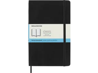 Notitieboek Moleskine large 130x210mm dots soft cover zwart - 1