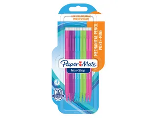Vulpotlood Paper Mate non stop 0.7mm HB assorti blister à 10 stuks - 2