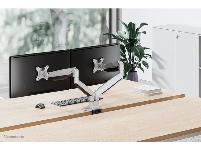 Neomounts NM-D750DSILVER Monitorarm 2 schermen - 10-32 inch - 1-9 kg/s