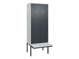 locker voor scheiding van kleding,HxBxD 2120x800x815mm,2vak
