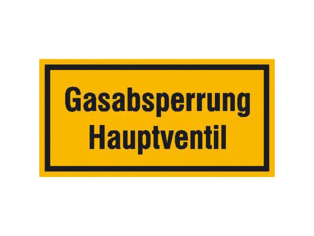 aanwijzingsbord,Gasafsluiting hoofdventiel,aluminium gemerkt,gemoffeld