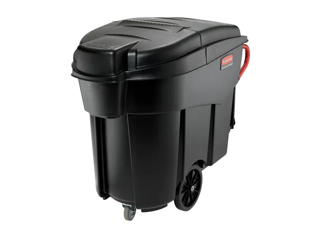 Mega Brute Mobiele Afvalverzamelaar Rubbermaid Zwart