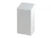 Afvalbak Vepa Bins met pushdeksel 50 liter metaal wit