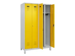 locker voor scheiding van kleding,HxBxD 1950x1200x500mm,4vak