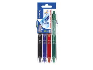 Rollerpen Pilot Frixion Clicker 0.7mm Set2Go 4 stuks Basis Kleuren - 1