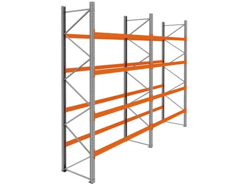palletstelling,basis+1xaanbouw,HxBxD 4620x5700x1100mm,vakl. 3000kg