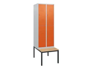 Dubbeldekse dekenkist,HxBxD 1950x600x815mm,2x2vak.,vak B 300mm - 1