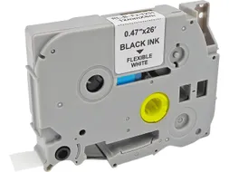 P-touch D1 tape Tze-fx231 Zwart Op Wit 12mm 8m