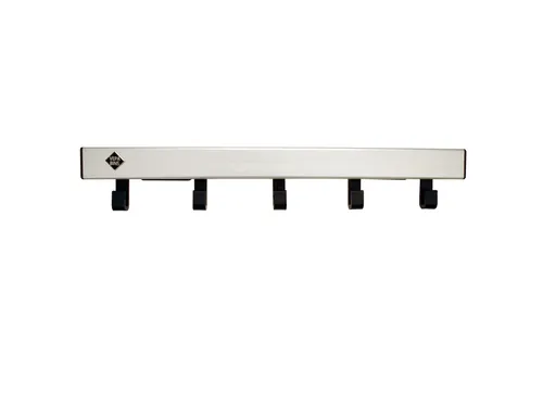 Pro-line Wandgarderobe 5 Haken zwart grijs
