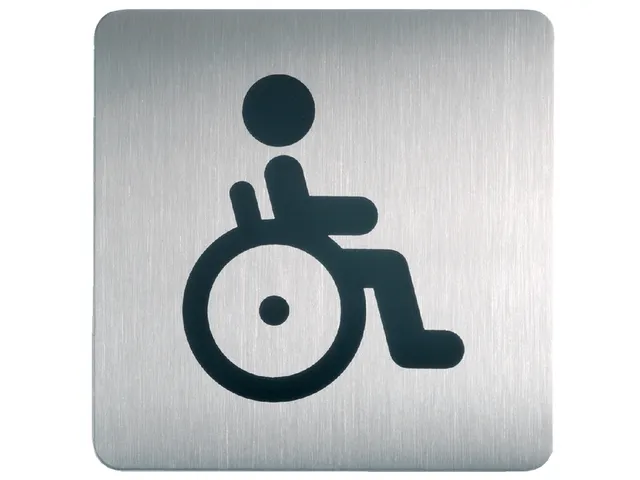 Infobord Pictogram Durable Vierkant Wc Invalide 150mm
