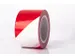 tape,standaardkleur,PVC,rood/wit,band LxB 30mx50mm