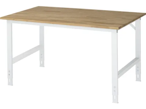 werkbank,HxBxD 760-1080x1500x1000mm,beukblad,geolied,draagverm. 500kg