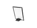 Présentoir de table lumineux LED Slide In A4 noir